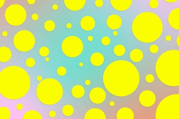 Colorful polka dot backdrop and background