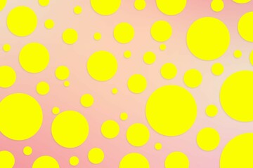 Colorful polka dot backdrop and background