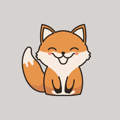 Cute Fox Vector Stickers for Your Scrapbook or Journal