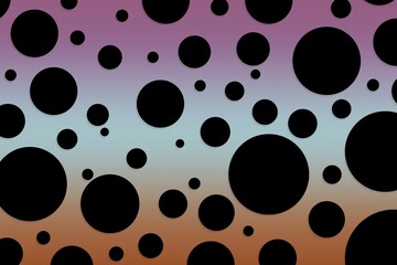 Colorful polka dot backdrop and background
