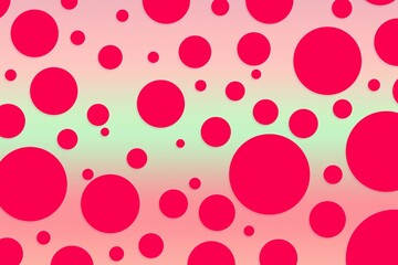 Colorful polka dot backdrop and background
