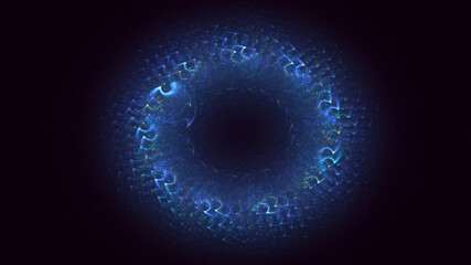 3D rendering abstract round light background