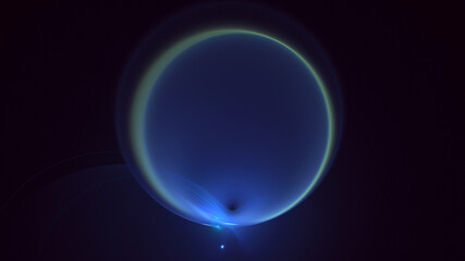 3D rendering abstract round light background