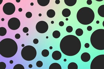 Colorful polka dot backdrop and background