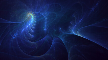 Obraz premium 3D rendering abstract colorful fractal light background