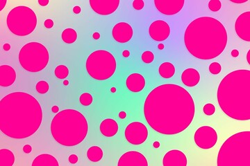 Colorful polka dot backdrop and background