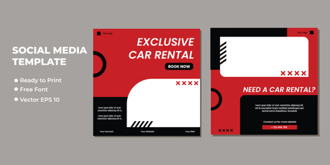 Set of Editable minimal square banner template. Suitable for social media post and web internet ads. Vector illustration with photo college	