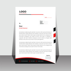  Minimalist concept business style design. Professional & modern letterhead with geometric shapes. Vector graphic design. Elegant letterhead template design in minimalist style