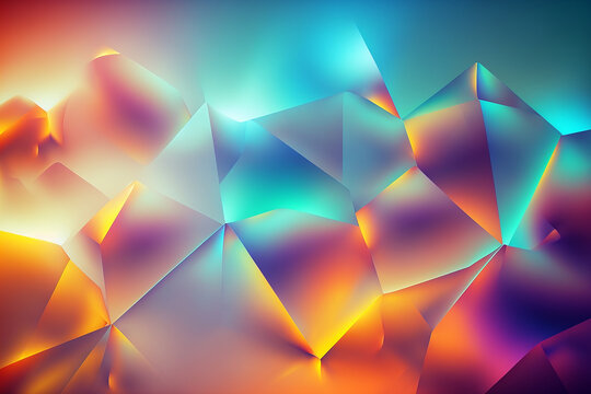 digital art graphic design. Beautiful  iridescent glassy gradient texture. colorful rainbow wallpaper background . 