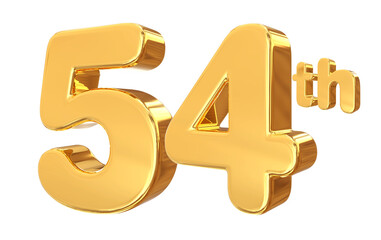 54th anniversary golden