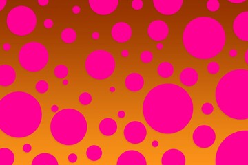 Colorful polka dot backdrop and background