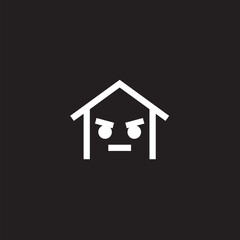 Home logo abstract modern, simple and unique house ,this signet for realty management.
