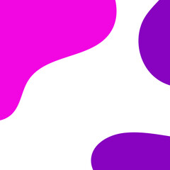 Purple Abstract Shapes Corner Decor