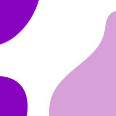Purple Abstract Shapes Corner Decor