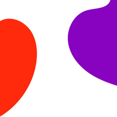 Purple Abstract Shapes Corner Decor