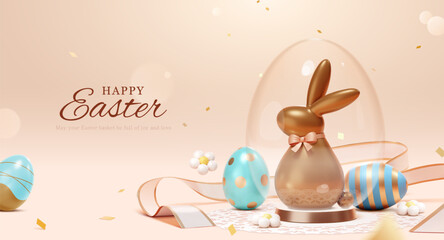 3D Elegant Easter poster