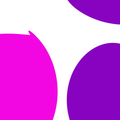 Purple Abstract Shapes Corner Decor