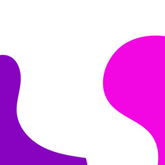 Purple Abstract Shapes Corner Decor