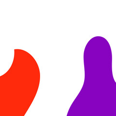 Purple Abstract Shapes Corner Decor