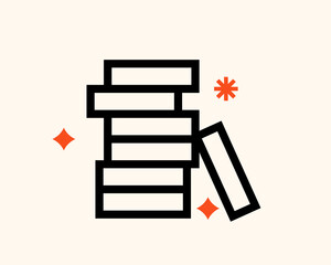 Geometric stack of coins illustration. Vector pile coin icon in flat design art.	