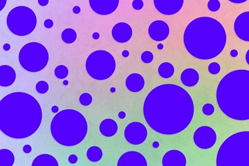 Colorful polka dot backdrop and background