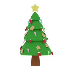 Christmas Tree illustration, icon, Several View Pack Render, HD, Premium Quality, Alpha Background, PNG Format