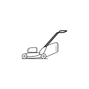 recommend clip art: Lawn mower icon isolated vector graphics