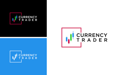 crypto currency logo forex trading icon vector idea