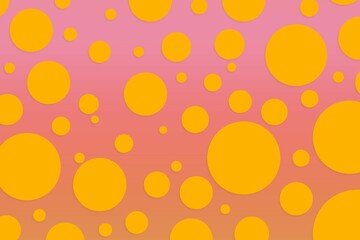 Colorful polka dot backdrop and background