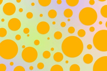 Colorful polka dot backdrop and background
