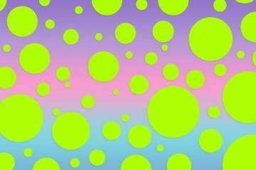 Colorful polka dot backdrop and background