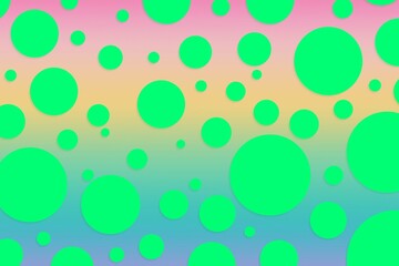 Colorful polka dot backdrop and background