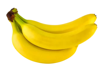 Foto op Plexiglas Ripe bananas isolated on white background. © malshak_off