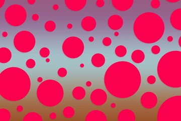 Colorful polka dot backdrop and background