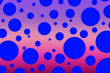 Colorful polka dot backdrop and background