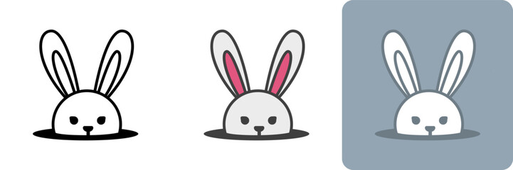 Easter Bunny Icon Collection is a set of cute and playful icons that represent the beloved Easter symbol of the bunny