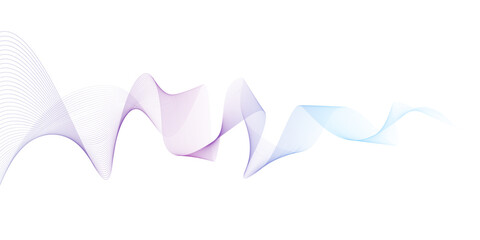Modern abstract glowing wave. Dynamic flowing wave lines design element. Futuristic technology and sound wave pattern. Vector EPS10.