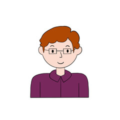 Simple Flat Corporate Man Avatar