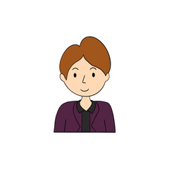 Simple Flat Corporate Man Avatar