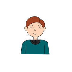 Simple Flat Corporate Man Avatar