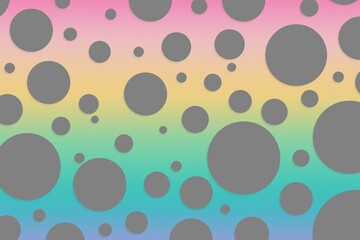 Colorful polka dot backdrop and background