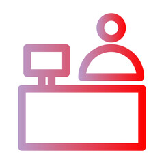 office receptionist icon