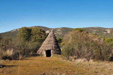 Fototapeta na wymiar typical cabin of the national park of cabañeros