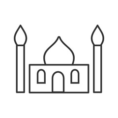 Mosque Vector logo Icon Illustration. 