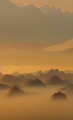 sunrise in the mountains made using Generative AI Technology.