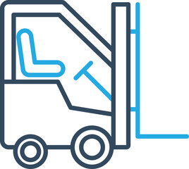 Forklift vector icon
