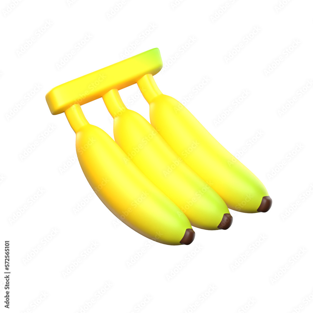 Wall mural 3d banana vegetable