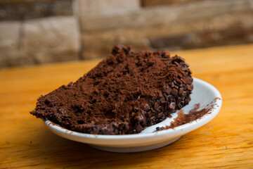 Delicious dark Chocolate sponge cake 