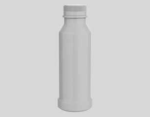 cosmetic bottle mockup isolated on white background. 3d illustration