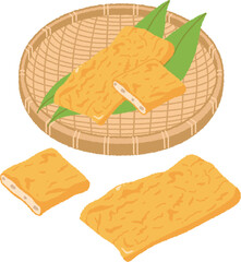 油揚げのイラスト